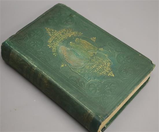 Atkinson, Thomas Witlam - Oriental and Western Siberia, 1st edition, 8vo, original cloth gilt, hand coloured frontis,